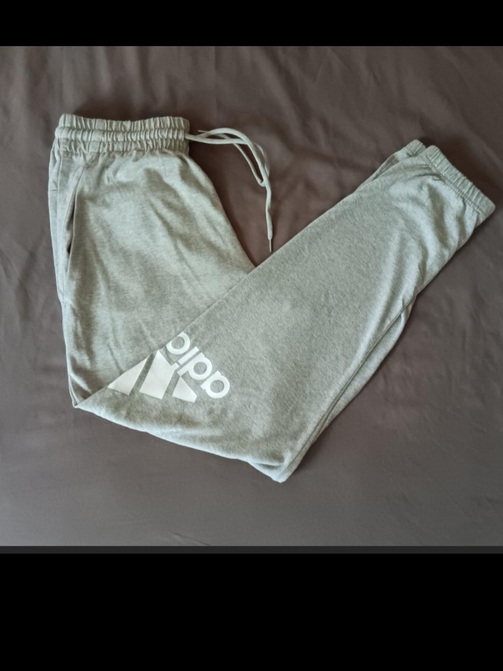 adidas Gray Logo Men's Jogger Sweatpants